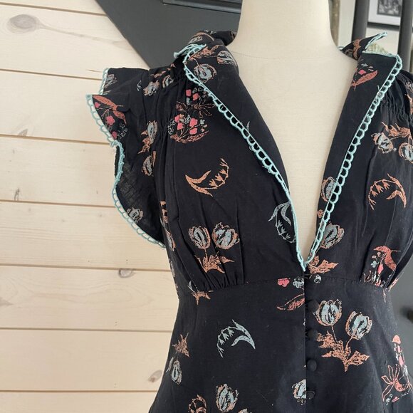 003 Free People Good Things Romper NWOT Size XS (2) - Picture 7 of 9